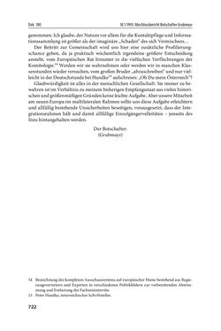 Image of the Page - 722 - in Österreich und die deutsche Frage 1987–1990 - Vom Honecker-Besuch in Bonn bis zur Einheit