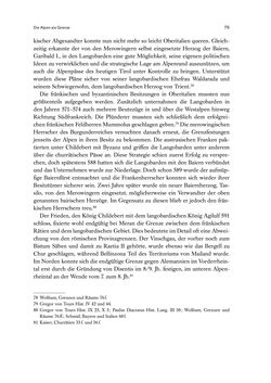 Image of the Page - 75 - in Die Alpen im Frühmittelalter - Die Geschichte eines Raumes in den Jahren 500 bis 800
