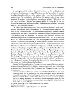 Image of the Page - 84 - in Die Alpen im Frühmittelalter - Die Geschichte eines Raumes in den Jahren 500 bis 800