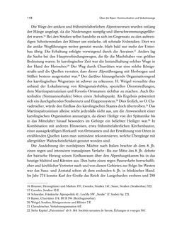 Image of the Page - 118 - in Die Alpen im Frühmittelalter - Die Geschichte eines Raumes in den Jahren 500 bis 800