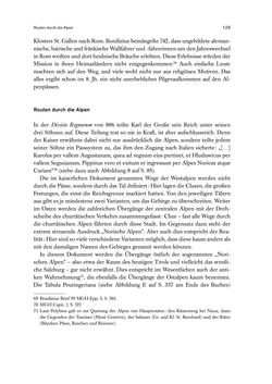 Image of the Page - 129 - in Die Alpen im Frühmittelalter - Die Geschichte eines Raumes in den Jahren 500 bis 800