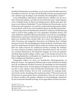 Image of the Page - 208 - in Die Alpen im Frühmittelalter - Die Geschichte eines Raumes in den Jahren 500 bis 800