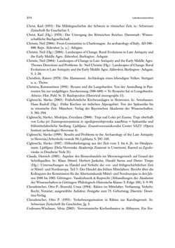 Image of the Page - 374 - in Die Alpen im Frühmittelalter - Die Geschichte eines Raumes in den Jahren 500 bis 800