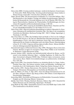 Image of the Page - 388 - in Die Alpen im Frühmittelalter - Die Geschichte eines Raumes in den Jahren 500 bis 800