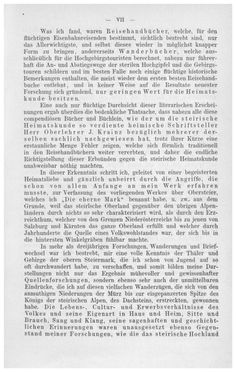 Bild der Seite - VIII - in Die eherne Mark - Eine Wanderung durch das steirische Oberland, Band 1