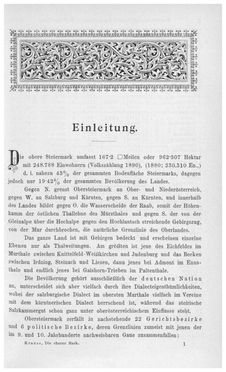 Image of the Page - 1 - in Die eherne Mark - Eine Wanderung durch das steirische Oberland, Volume 1