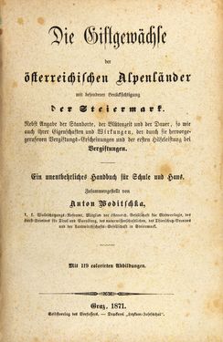Bild der Seite - 1 - in Die Giftgewächse der österreichischen Alpenländer