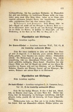 Image of the Page - 177 - in Die Giftgewächse der österreichischen Alpenländer