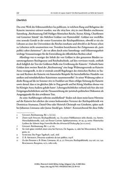 Bild der Seite - 22 - in Die Kaiserin - Reich, Ritual und Dynastie