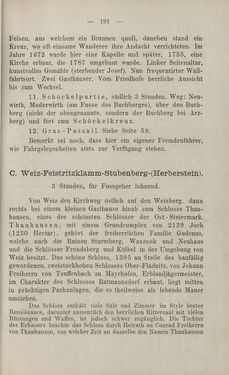 Image of the Page - 191 - in Die nordöstliche Steiermark - Eine Wanderung durch vergessene Lande