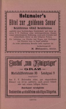 Image of the Page - XXXVII - in Die nordöstliche Steiermark - Eine Wanderung durch vergessene Lande