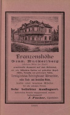 Image of the Page - XXXIX - in Die nordöstliche Steiermark - Eine Wanderung durch vergessene Lande