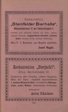 Image of the Page - XLI - in Die nordöstliche Steiermark - Eine Wanderung durch vergessene Lande