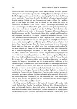 Image of the Page - 144 - in Die Repräsentation der Habsburg-Lothringischen Dynastie in Musik, visuellen Medien und Architektur - 1618–1918