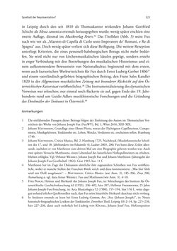 Image of the Page - 323 - in Die Repräsentation der Habsburg-Lothringischen Dynastie in Musik, visuellen Medien und Architektur - 1618–1918