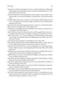 Bild der Seite - 421 - in Die Repräsentation der Habsburg-Lothringischen Dynastie in Musik, visuellen Medien und Architektur - 1618–1918