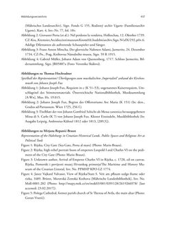 Bild der Seite - 437 - in Die Repräsentation der Habsburg-Lothringischen Dynastie in Musik, visuellen Medien und Architektur - 1618–1918