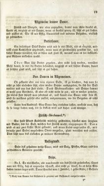 Image of the Page - 19 - in Die Süddeutsche Küche - auf ihrem gegenwärtigen Standpunkte