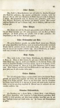 Image of the Page - 61 - in Die Süddeutsche Küche - auf ihrem gegenwärtigen Standpunkte