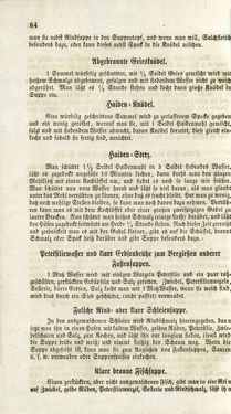 Image of the Page - 64 - in Die Süddeutsche Küche - auf ihrem gegenwärtigen Standpunkte