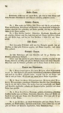Bild der Seite - 74 - in Die Süddeutsche Küche - auf ihrem gegenwärtigen Standpunkte