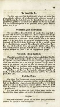 Bild der Seite - 99 - in Die Süddeutsche Küche - auf ihrem gegenwärtigen Standpunkte