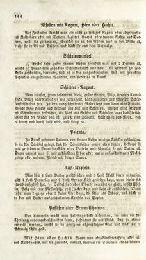 Image of the Page - 144 - in Die Süddeutsche Küche - auf ihrem gegenwärtigen Standpunkte