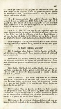 Image of the Page - 187 - in Die Süddeutsche Küche - auf ihrem gegenwärtigen Standpunkte
