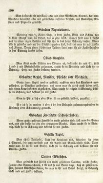 Image of the Page - 190 - in Die Süddeutsche Küche - auf ihrem gegenwärtigen Standpunkte