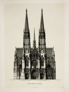 Image of the Page - (00000025) - in Die Votivkirche in Wien - Denkschrift des Baucomités