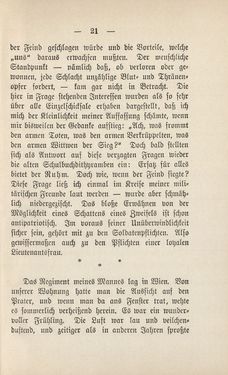 Bild der Seite - 21 - in Die Waffen nieder! - Eine Lebensgeschichte von Bertha von Suttner, Band 1