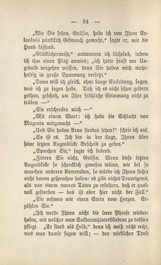 Image of the Page - 84 - in Die Waffen nieder! - Eine Lebensgeschichte von Bertha von Suttner, Volume 1