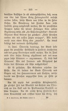 Bild der Seite - 305 - in Die Waffen nieder! - Eine Lebensgeschichte von Bertha von Suttner, Band 1
