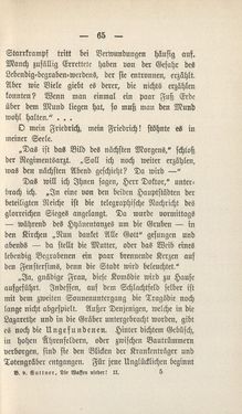 Image of the Page - 65 - in Die Waffen nieder! - Eine Lebensgeschichte von Bertha von Suttner, Volume 2