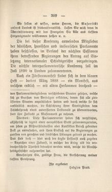 Image of the Page - 309 - in Die Waffen nieder! - Eine Lebensgeschichte von Bertha von Suttner, Volume 2