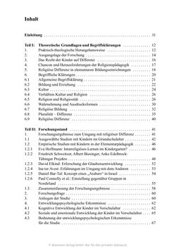 Image of the Page - (000007) - in Umgang mit religiöser Differenz im Kindergarten - Eine ethnographische Studie an Einrichtungen in katholischer und islamischer Trägerschaft