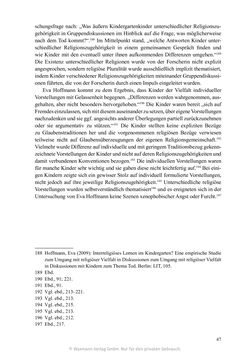 Image of the Page - 47 - in Umgang mit religiöser Differenz im Kindergarten - Eine ethnographische Studie an Einrichtungen in katholischer und islamischer Trägerschaft