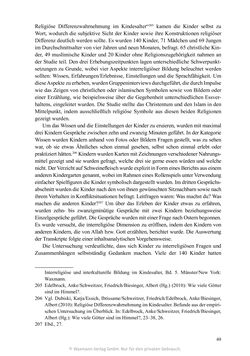 Bild der Seite - 49 - in Umgang mit religiöser Differenz im Kindergarten - Eine ethnographische Studie an Einrichtungen in katholischer und islamischer Trägerschaft