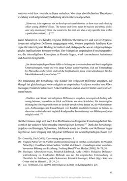 Bild der Seite - 61 - in Umgang mit religiöser Differenz im Kindergarten - Eine ethnographische Studie an Einrichtungen in katholischer und islamischer Trägerschaft