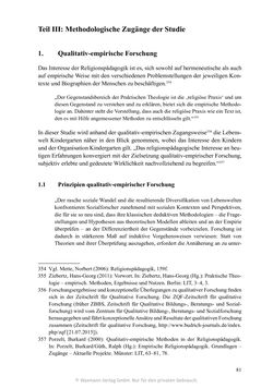 Bild der Seite - 81 - in Umgang mit religiöser Differenz im Kindergarten - Eine ethnographische Studie an Einrichtungen in katholischer und islamischer Trägerschaft