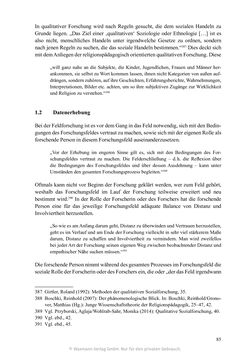 Image of the Page - 85 - in Umgang mit religiöser Differenz im Kindergarten - Eine ethnographische Studie an Einrichtungen in katholischer und islamischer Trägerschaft