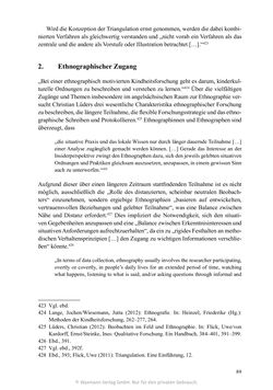 Bild der Seite - 89 - in Umgang mit religiöser Differenz im Kindergarten - Eine ethnographische Studie an Einrichtungen in katholischer und islamischer Trägerschaft