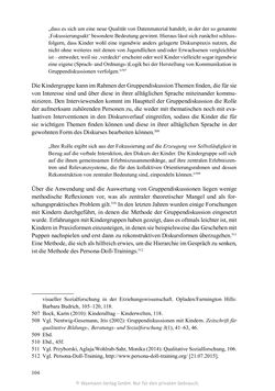 Bild der Seite - 104 - in Umgang mit religiöser Differenz im Kindergarten - Eine ethnographische Studie an Einrichtungen in katholischer und islamischer Trägerschaft