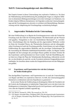 Image of the Page - 108 - in Umgang mit religiöser Differenz im Kindergarten - Eine ethnographische Studie an Einrichtungen in katholischer und islamischer Trägerschaft