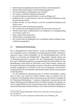 Bild der Seite - 109 - in Umgang mit religiöser Differenz im Kindergarten - Eine ethnographische Studie an Einrichtungen in katholischer und islamischer Trägerschaft