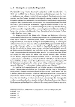 Image of the Page - 135 - in Umgang mit religiöser Differenz im Kindergarten - Eine ethnographische Studie an Einrichtungen in katholischer und islamischer Trägerschaft