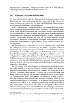 Bild der Seite - 145 - in Umgang mit religiöser Differenz im Kindergarten - Eine ethnographische Studie an Einrichtungen in katholischer und islamischer Trägerschaft