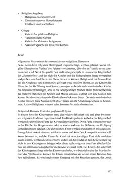 Image of the Page - 157 - in Umgang mit religiöser Differenz im Kindergarten - Eine ethnographische Studie an Einrichtungen in katholischer und islamischer Trägerschaft