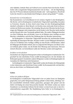 Image of the Page - 161 - in Umgang mit religiöser Differenz im Kindergarten - Eine ethnographische Studie an Einrichtungen in katholischer und islamischer Trägerschaft