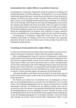 Image of the Page - 163 - in Umgang mit religiöser Differenz im Kindergarten - Eine ethnographische Studie an Einrichtungen in katholischer und islamischer Trägerschaft